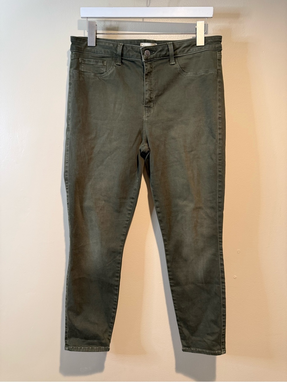 L’AGENCE LAGENCE Margot High Rise Skinny Jeans 32 Green Picholine